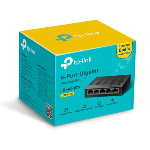 Switch TP-LINK LS1005G (5x 10/100/1000Mbps)