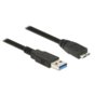 Kabel USB Micro AM-BM 3.0 Delock 0.5M czarny