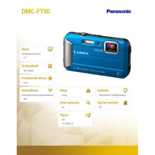 Panasonic DMC-FT30 blue