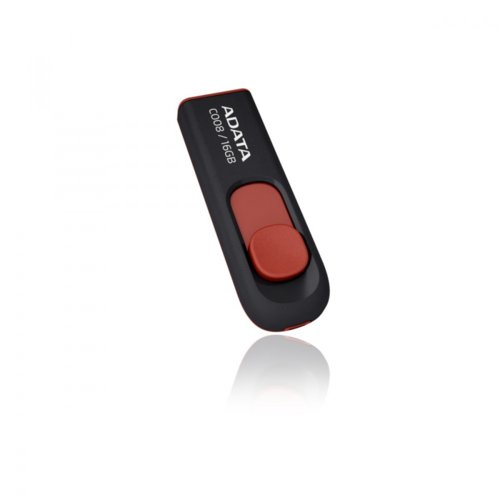 Adata Flashdrive C008 16GB USB 2.0 czarno-czerwony