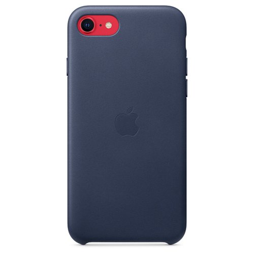 Etui Apple skórzane do iPhone SE 2020 niebieskie