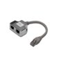 Digitus Adapter RJ45  na kablu / 2x gniazdo RJ45 ekran