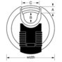 Master Lock Kłódka w osłonie EXCELL 70mm na szyfr - BOR/OCT - 10mm