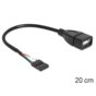 Delock Kabel USB AF/Pin Header USB 2.0 20cm black