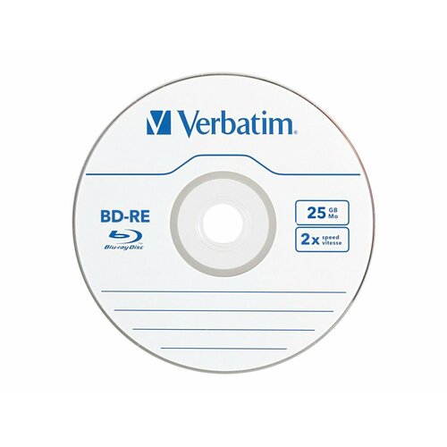 VERBATIM BD-RE 25GB 2X (5 JEWEL CASE)