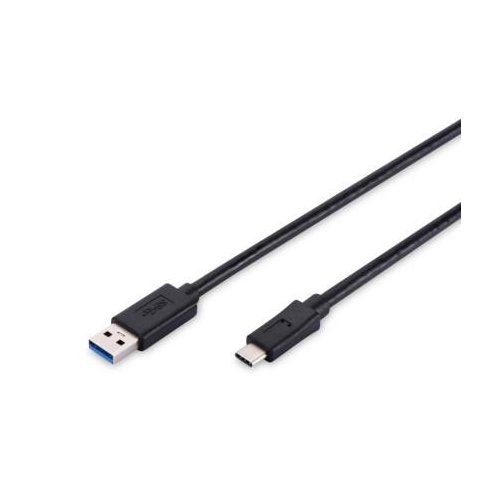 ASSMANN Kabel połączeniowy USB 2.0 HighSpeed Typ USB A/USB C M/M czarny 1,8m