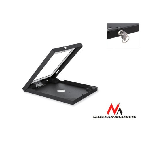Maclean Uchwyt reklamowy do tabletu MC-610 metalowa obudowa z zamkiem Tab 1/2/3/10.1 mocowanie naścienne