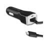Qoltec Ładowarka samochodowa | 12-24V | 12W | 5V | 2.4A | +kabel Micro USB