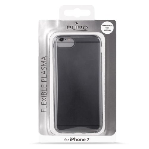 PURO Plasma Cover - Etui iPhone 8 / 7 (ciemny przezroczysty)