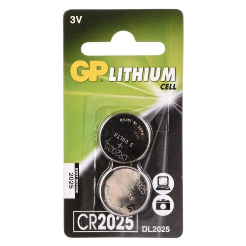 GP Bateria guzikowa CR2025 blister 2szt.