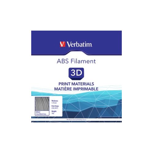 Verbatim Filament 3D ABS 1.75mm 1kg silver