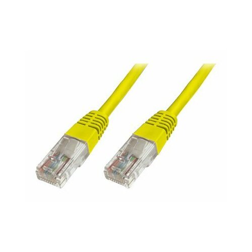 Patch cord DIGITUS UTP kat. 5e 1m PVC żółty