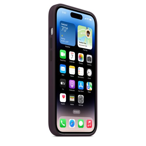 Etui silikonowe Apple MagSafe jagodowe na iPhone 14 Pro
