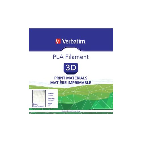 Verbatim Filament 3D PLA 1.75mm 1kg transparent