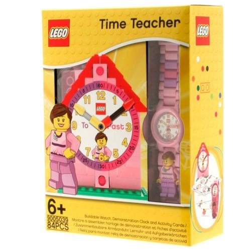 Lego Zegarek do nauki - różowy