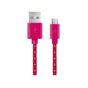 Kabel USB ESPERANZA Micro USB 2.0 A-B M/M OPLOT 1,0m | różowy