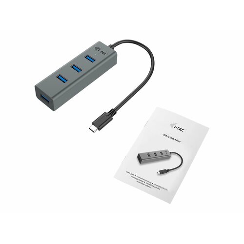 i-tec USB-C Metal 4-portowy HUB USB 3.0 4x USB 3.0