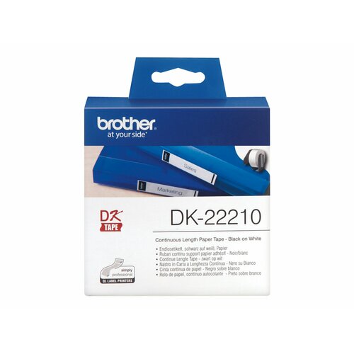 Brother Taśma papierowa biała DK22210 30,48x29mm ciągła do serii QL