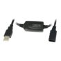 Kabel USB LogiLink UA0143 USB 2.0, aktywny wzmacniacz, 10m