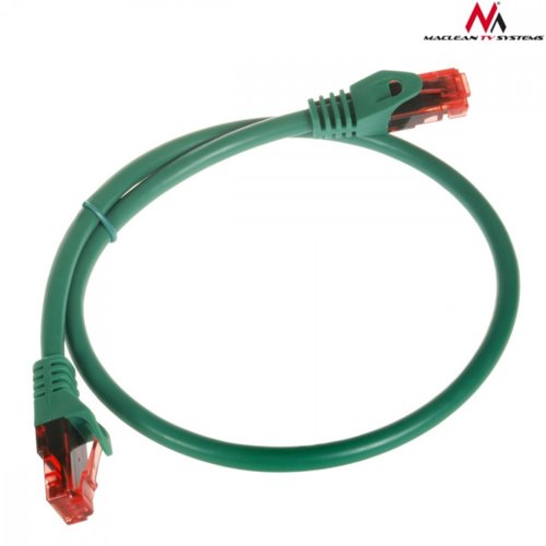 Maclean Kabel patchcord cat6 1m zielony MCTV-301G