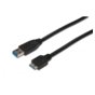 ASSMANN Kabel połączeniowy USB 3.0 SuperSpeed Typ USB A/micro USB B M/M czarny 0,25m