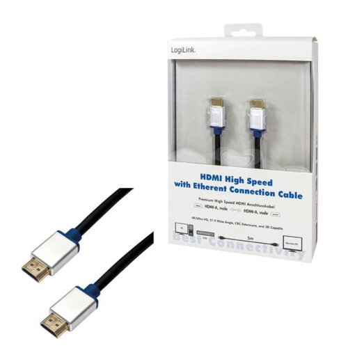 Kabel HDMI Ethernet LogiLink BHAA50 HDMI (M) > HDMI (M) 5m
