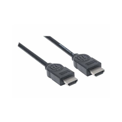 Kabel HDMI Manhattan HDMI/HDMI M/M Ethernet, ekranowany, 5m, czarny C-HDMI14.50