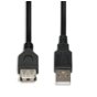 Kabel I-Box ( USB typ A (męski) - USB typ A (żeński) M-F 1,8m czarny )