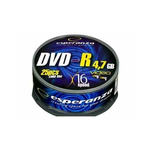 DVD-R ESPERANZA 16x 4,7GB (Cake 25)