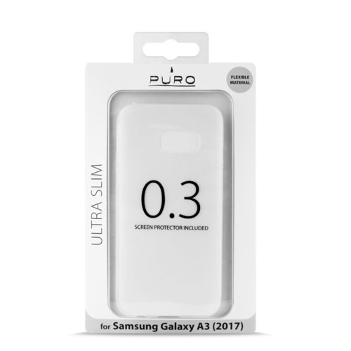 PURO Ultra Slim 0.3 mm etui + folia Galaxy A3 (2017)