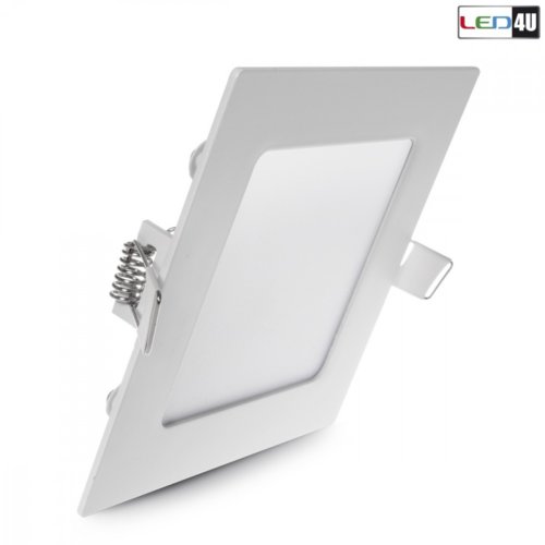 Maclean Panel LED sufitowy podtynkowy slim 6W Cold white 5500-6500K Led4U LD152C 120*120*H20mm