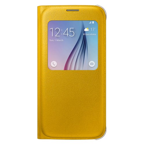 Etui Samsung S View Cover (PU) do Galaxy S6 Yellow EF-CG920PYEGWW