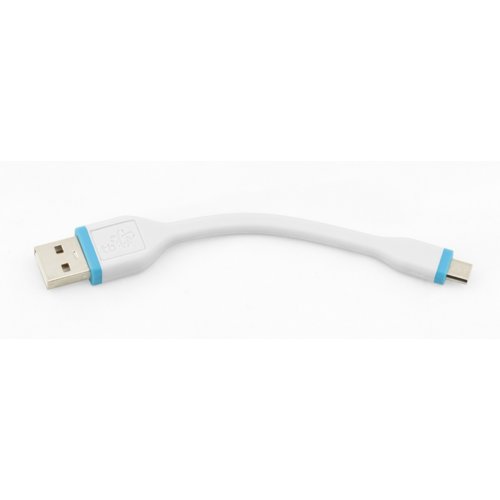 TB Kabel Micro USB 12,3cm Biały silikonowy