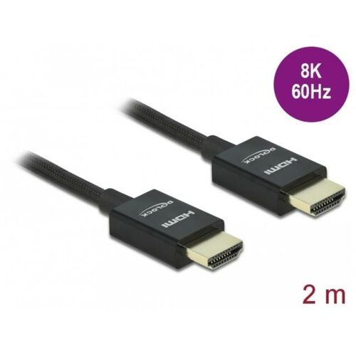 Kabel DELOCK HDMI Coaxial M/M v2.1 85385 2m 8K