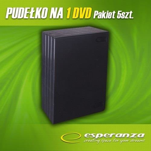 Esperanza PUDEŁKO NA1 DVD 14mm BLACK 5 SZT.