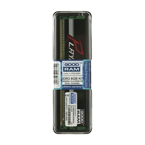 Pamięć DDR3 GOODRAM PLAY 8GB (2x4GB) 1600MHz 9-9-9-28 512x8 Black