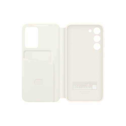 Etui Samsung Smart View Wallet Case Galaxy S23+ kremowe