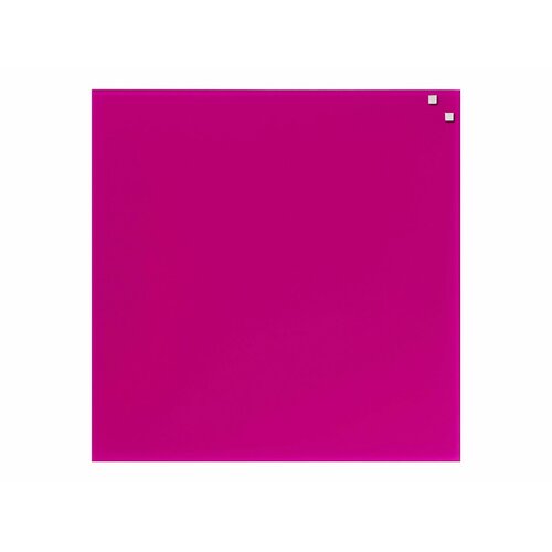Tablica magnetyczna NAGA 45x45 szklana różowa