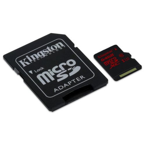 Kingston microSDXC 64GB UHS-I(U3) 90/80MB/s