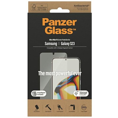 Szkło hartowane z aplikatorem do Samsung Galaxy S23 PanzerGlass™ Ultra-Wide Fit