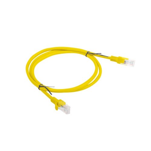 Patch cord Lanberg UTP kat.5e 1m żółty
