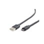 Kabel USB Gembird USB 2.0 AM -> USB type-C czarny 1.0m