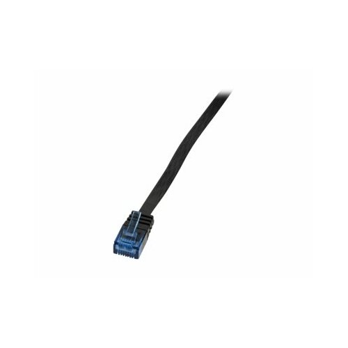 LogiLink Patch Cable płaski CAT5e U-UTP, 15m, czarny