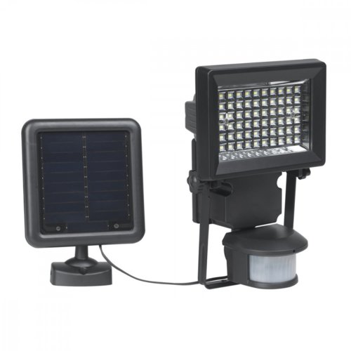 Duracell Solarna lampa ogrodowa LED z czujnikiem ruchu, metalowo-szklana, 2h działania `
