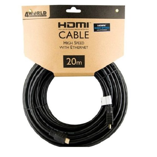 4World Kabel HDMI|High Speed z Ethernetem|20m