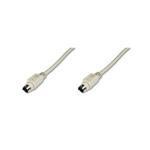 ASSMANN Kabel połączeniowy PS2 Typ miniDIN6/miniDIN6 M/M beżowy 2m