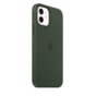 Etui iPhone 12/12 Pro Silikonowe z funkcją MagSafe - cypryjska zieleń