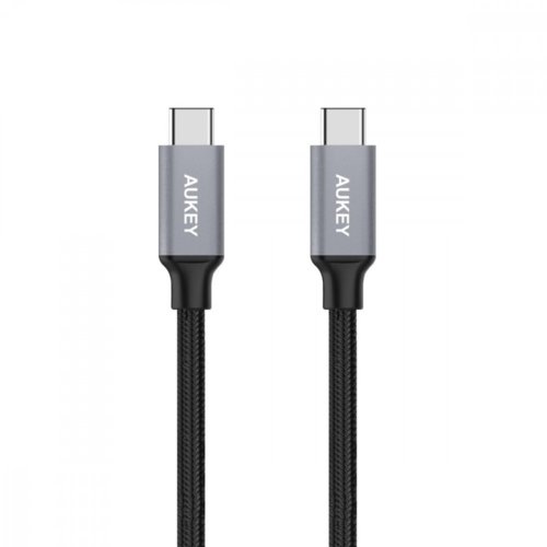 AUKEY CB-CD5 nylonowy ultraszybki kabel Quick Charge USB C - USB C 1m