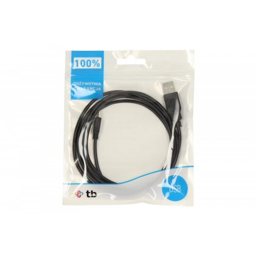 TB Kabel USB - Micro USB 1.8 m. czarny