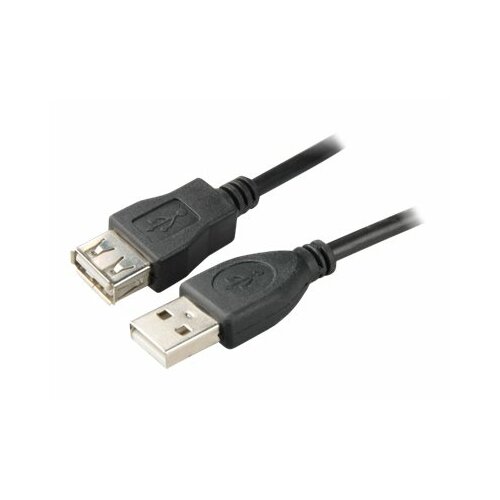 Przedłużacz USB AM-AF 2.0 1.8M Black Natec Extreme Media (blister)
